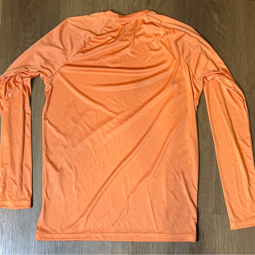 GenTeal Performance Men's Small Orange Long Sleeve Top Fishing Outdoor Shirt - Picture 2 of 7